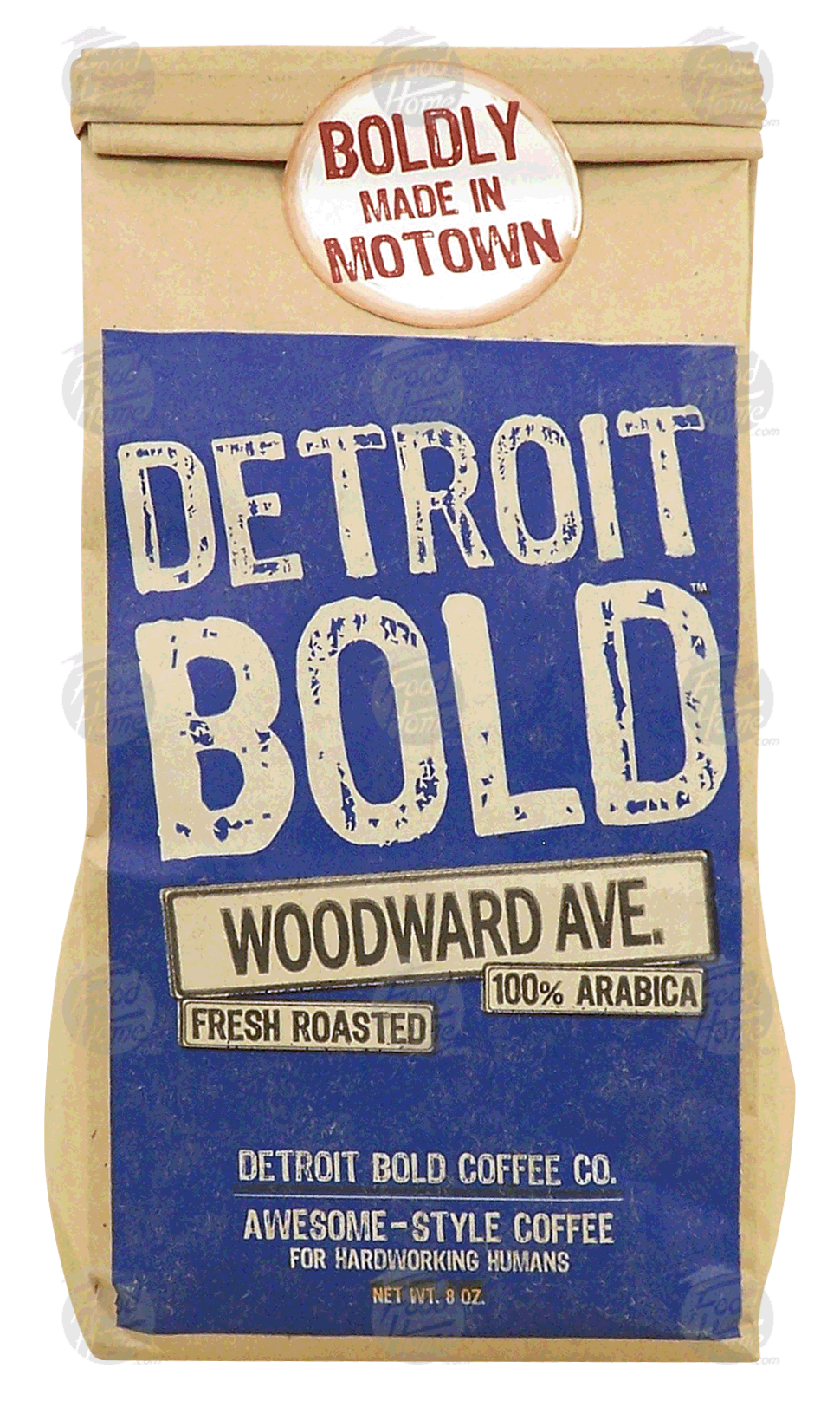 Detroit Bold  woodward ave., fresh roasted, 100% arabica Full-Size Picture